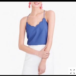 J. Crew Factory Scalloped Cami (NWT) Size 4